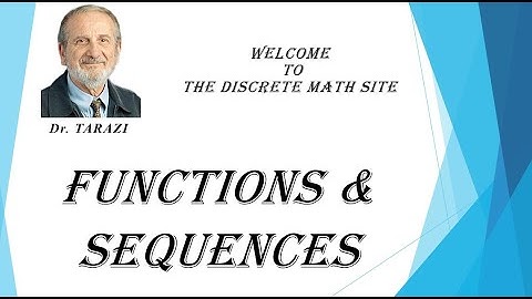 Functions and Sequences