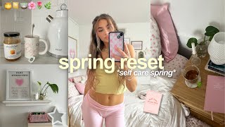 spring reset routine 🌼 preparing for spring, goal setting, & spring cleaning