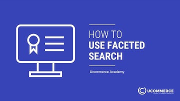 Ucommerce Academy - How To Use Faceted Search