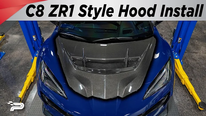 C8 Corvette ZR1 Carbon Fiber Hood Install - AGM Functional Hood