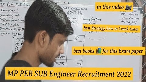 MP PEB Sub Engineer Recruitment 2022 | MP PEB Sub Engineer Recruitment #mppeb #howtocrackexam