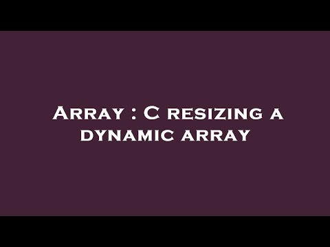 Array : C