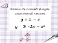 Площадь фигуры ограниченной линиями у = 1 – х. у = 3 -2х – х^2