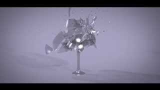 wine glass explosion in cinema 4d