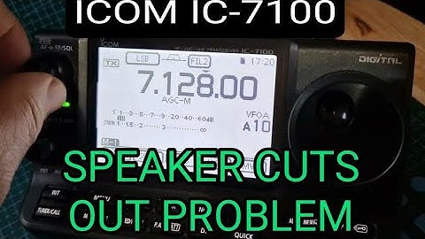 ICOM IC-7100, POWER CUT OFF ! - LOUD VOLUME , RJ45 CABLE PROBLEM
