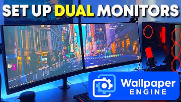 How To Setup Dual Monitor Wallpapers In Wallpaper Engine 2025  Span Across Multiple Monitors
