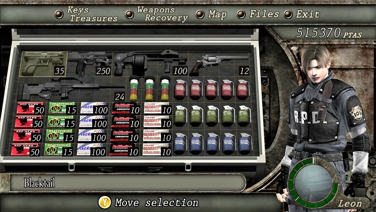 Inventario de Resident Evil 4
