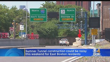 MassDOT warns there will be extra noise during weekend Sumner Tunnel construction