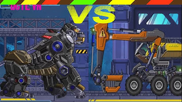 Lắp ráp robot Khủng long chiến đấu - Robot Excavator VS Robot King Kong