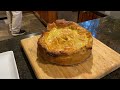 Cutting Into A Duck Pancetta Mustard Pie
