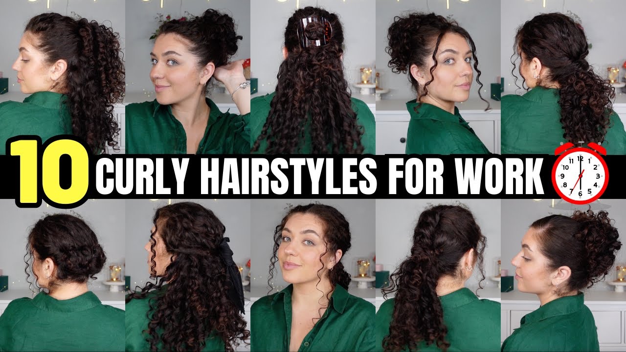🌸cute and easy curly hair styles🌸 | Hair styles, Curly hair styles easy, Curly  hair styles