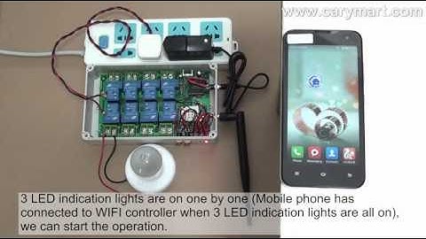 DC and AC Power Output SmartPhone WIFI Controller Controls AC LampAndroid System)