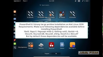 PowerShell 6.1 binary tar.gz archive Installation on Kali Linux 2018