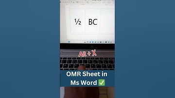 Create OMR Sheets in MS Word Like a Pro! 📄✨ | #shorts   #wordtips  #productivityhacks