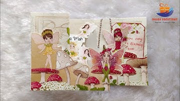 DIY Z Fold Card Tutorial | Pop Up Ideas | Dhara Craft Creation