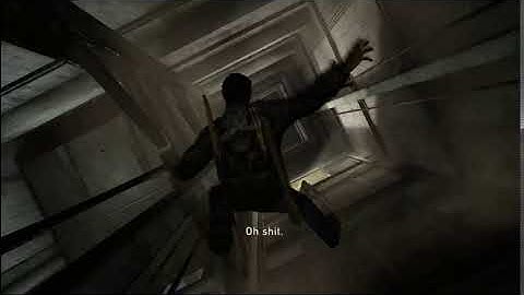 Joel falls down the elevator - poor guy