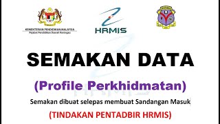 1 & 2 Profil Perkhidmatan (TINDAKAN PENTADBIR HRMIS-PHS) screenshot 2