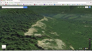 Oso Washington Landslide Area 3D View