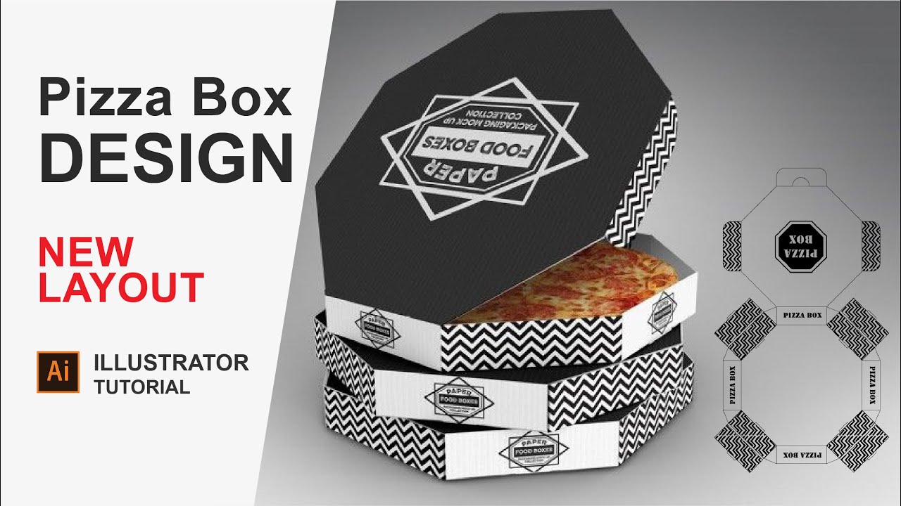 Pizza Box Design in illustrator