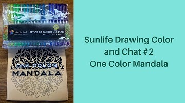 Sunlife Drawing Color Along #2 - One Color Mandala
