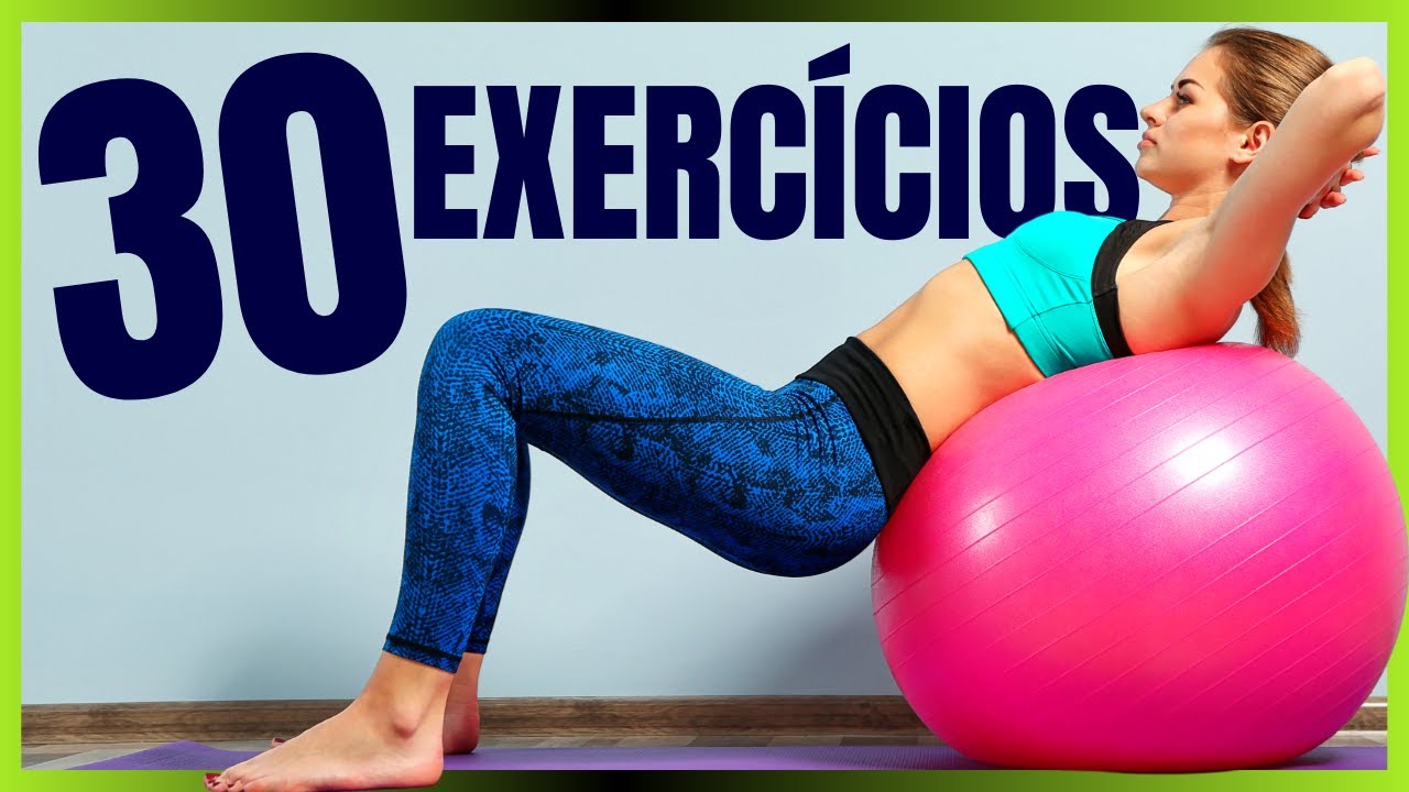 30 EXERCÍCIOS com BOLA de PILATES 