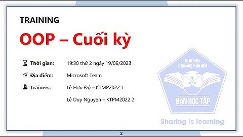 [BHTCNPM]TRAINING OOP CUỐI KỲ 2 - NH 2022-2023