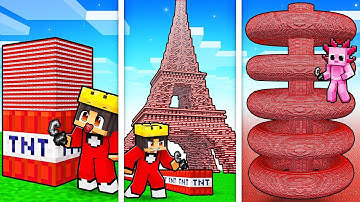 Exploding Every SECRET Minecraft TnT in One Video…