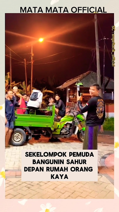 REAKSI ORANG KAYA SAAT DIBANGUNIN SAHUR #tiktokviral #masukberanda #shorts