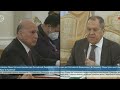 Russian Foreign minister Sergei Lavrov meets with Iraqi counterpart Fuad Hussein | AFP