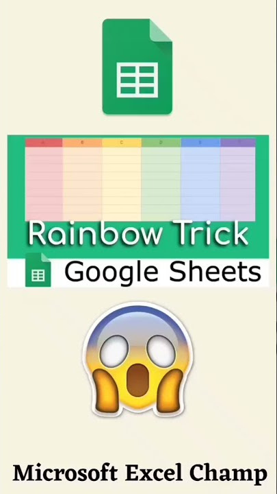 PRIDE Rainbow color in excel spreadsheet