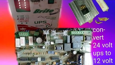 how to convert 24 volt ups to 12 volt 1800 worth ups