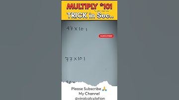 Multiply with 101 in seconds !! #shorts #maths #mathtricks #mathtricks #ytshorts #shortsfeed #ssc