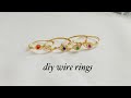 diy rings/how to make simple and easy wire wrapped rings/Simple Wire Rings to Make and Sell