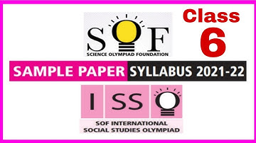 ISSO class 6 Sample Paper 2021-22 International Social Studies Olympiad