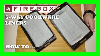 How to fold parchment liners for the Firebox 5-Way Cookware
