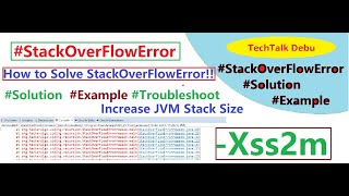 What is StackOverflowError |  How to handle StackOverflowError | How to Increase JVM Stack Size -Xss