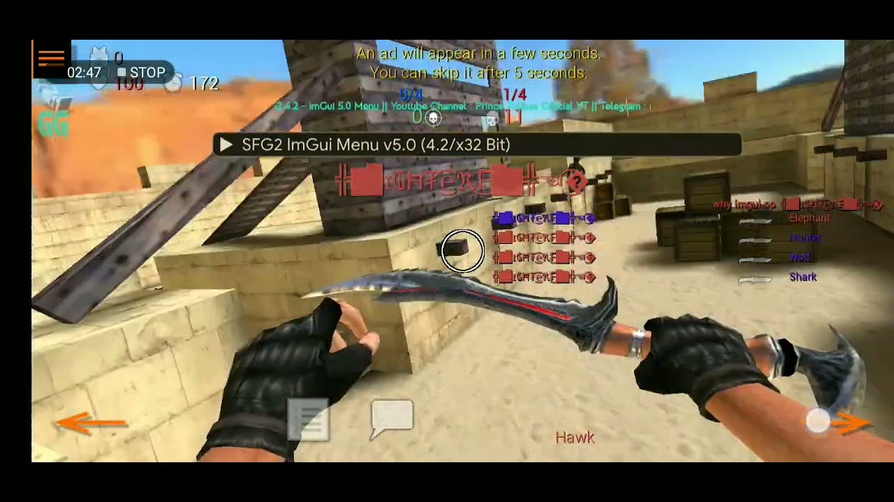 Sfg2 Imgui 5.0menu made by Prince and John tzy official me and John tzy range war lol