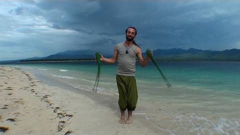 Finding the G Spot on the Beach (advanced poi spinning music video tutorial)