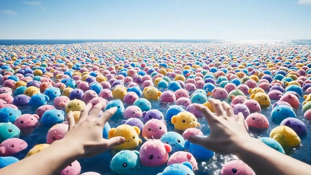 Which Sea Would You Swim In? 🌊 Infinite Labubu Ocean 🐯 | Relaxing ASMR Stream