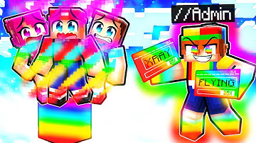 Using ADMIN COMMANDS on an OP RAINBOW One Block!