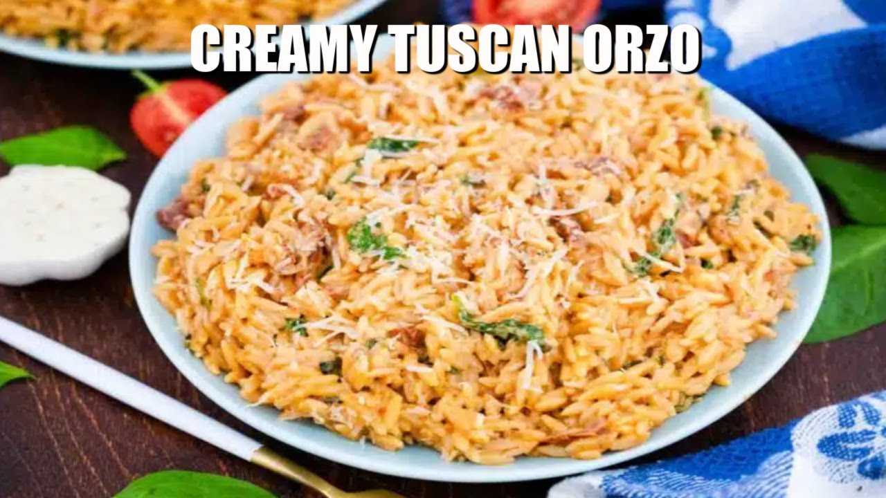Creamy Tuscan Orzo • Salt & Lavender