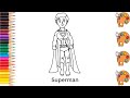 Superman - Sketch Art and Paint | Step by step tutorial | Pencil to Palette