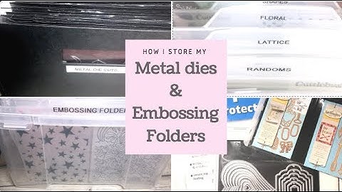 Craftroom Organization- How I store my metal dies and embossing folders!