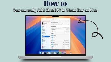 How to Permanently Add ChatGPT in Menu Bar on Mac