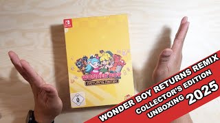 Unboxing Wonder Boy Returns Remix Collector's Edition for Nintendo