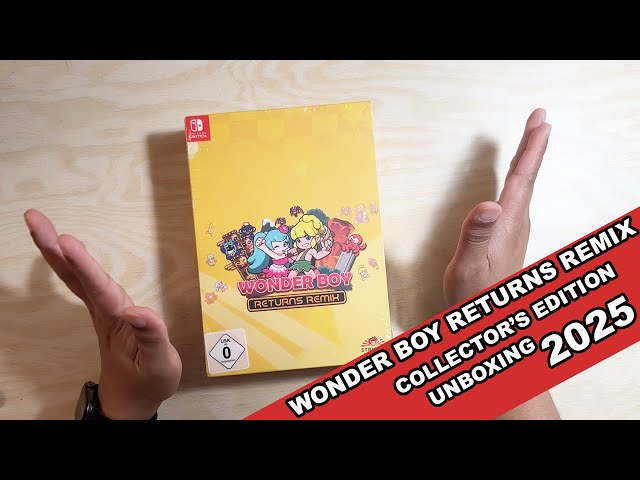 Unboxing Wonder Boy Returns Remix Collector's Edition for Nintendo