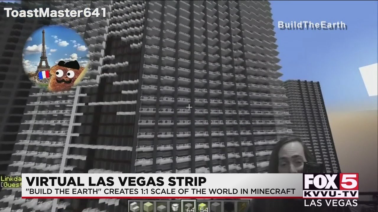 Build the Earth' creating 1:1 scale of Las Vegas in Minecraft