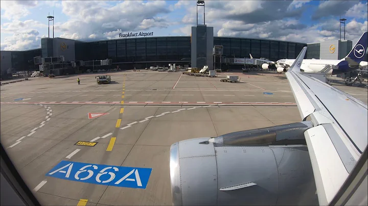 Lufthansa A320 sharklets sunny afternoon departure out of Frankfurt I 4K60