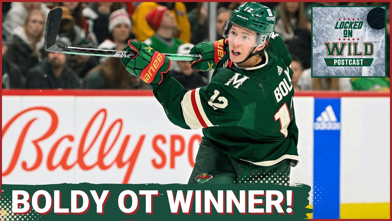 Matt Boldy's buzzer-beater in overtime sends Wild to victory in New Jersey