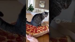My Dinner! Cat Poops on My Pizza Then Walked Away!๐๐ฉToo Evil! ๐ผ#cat #cute #pets #funny #kitten #poo My Dinner! Cat Poops on My Pizza Then Walked Away!๐๐ฉToo Evil! ๐ผ#cat #cute #pets #funny #kitten #poo